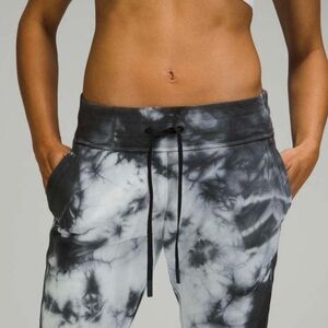 lululemon athletica Black and White Tie-Dye Joggers